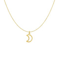 14k Yellow Gold Necklace with Moon by Bids.com