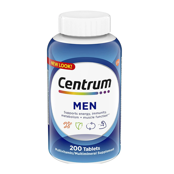 Centrum Men's Multivitamin & Multimineral Supplement, 200 Tablets – Daily Vitamin for Energy, Immunity & Muscle Function by Pasteur Pharmacy