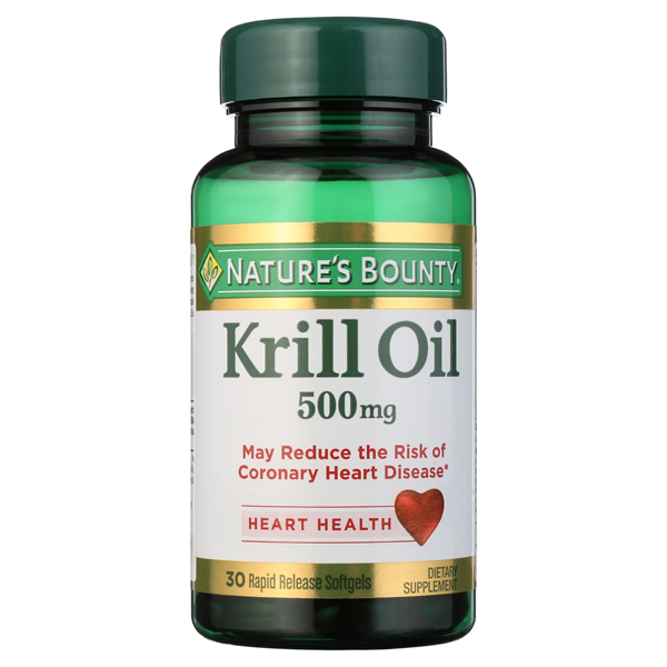 Nature's Bounty Krill Oil, 500 Mg, Rapid Release Softgels by Pasteur Pharmacy