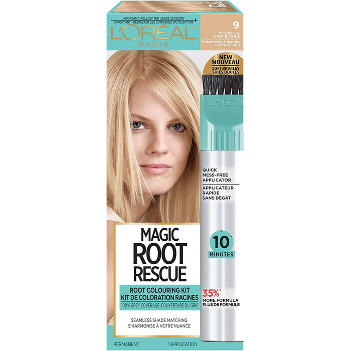 Root Rescue L'Oreal Paris Magic 10 Minute Hair Coloring Kit, 4 Dark Brown, 1 Kit by Pasteur Pharmacy