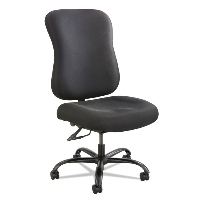 Safco Optimus High Back Big and Tall Chair, Fabric, Supports Up to 400 lb, 19" to 22" Seat Height, Black