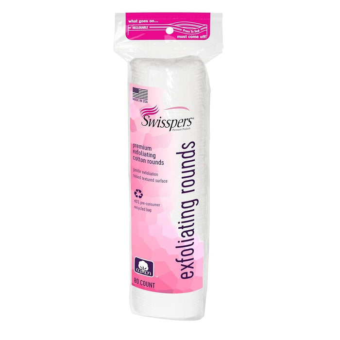 Swisspers Premium Exfoliating Cotton Rounds 80 Ea by Pasteur Pharmacy
