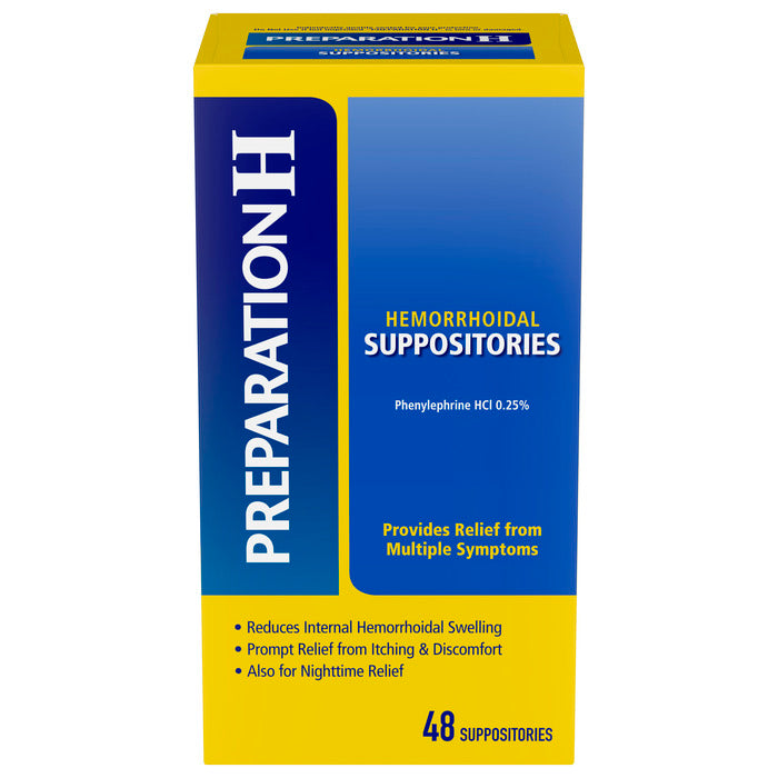 Preparation H Hemorrhoid Symptom Treatment Suppositories by Pasteur Pharmacy