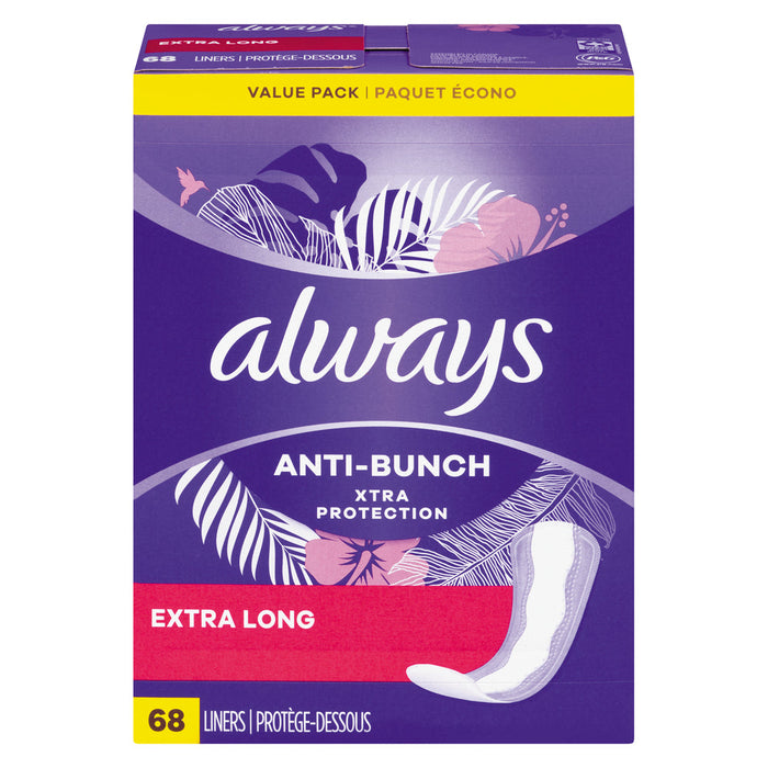 Always Daily Liners, Xtra Protection, Extra Long, Double Pack by Pasteur Pharmacy