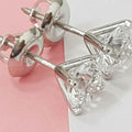 2.15 Ct Diamond Stud Earrings Natural Round Real 14k White Gold Martini F-G/I1 by DailySale