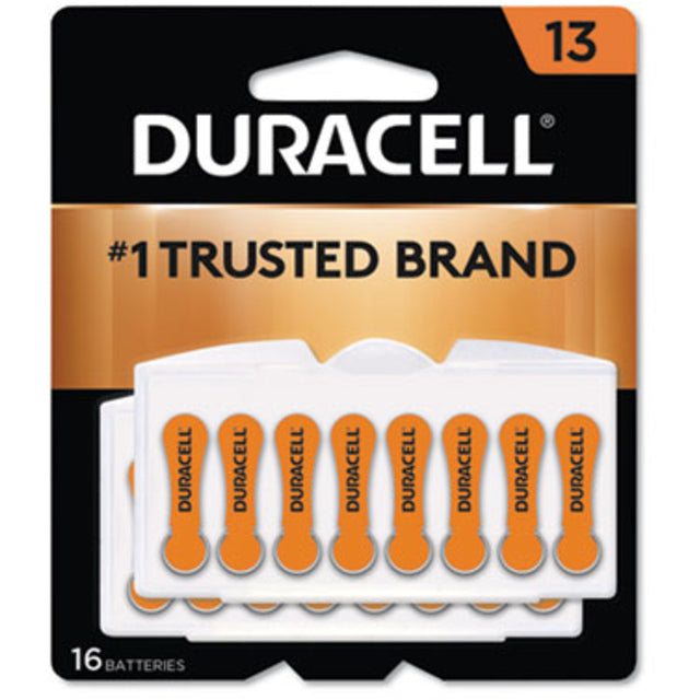 Duracell Size 13 Hearing Aid Batteries - 16 Pack - Easy-Fit Tab by Pasteur Pharmacy