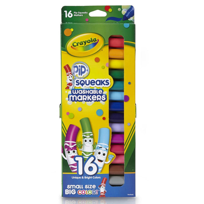 Crayola Pip-Squeaks Skinnies Washable Markers, 16 Count - Bright Colors by Pasteur Pharmacy