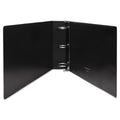 Universal Ledger-Size Round Ring Binder with Label Holder, 3 Rings, 3" Capacity, 11 x 17, Black