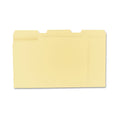 Universal Top Tab File Folders, 1/3-Cut Tabs: Assorted, Letter Size, 0.75" Expansion, Manila, 100/Box