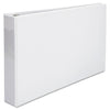 Universal Ledger-Size Round Ring Binder with Label Holder, 3 Rings, 2" Capacity, 11 x 17, White