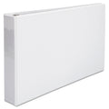 Universal Ledger-Size Round Ring Binder with Label Holder, 3 Rings, 2" Capacity, 11 x 17, White