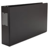 Universal Ledger-Size Round Ring Binder with Label Holder, 3 Rings, 3" Capacity, 11 x 17, Black