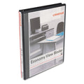 Universal Economy Round Ring View Binder, 3 Rings, 0.5" Capacity, 11 x 8.5, Black
