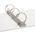 Universal Ledger-Size Round Ring Binder with Label Holder, 3 Rings, 3" Capacity, 11 x 17, White