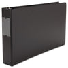 Universal Ledger-Size Round Ring Binder with Label Holder, 3 Rings, 2" Capacity, 11 x 17, Black