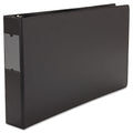 Universal Ledger-Size Round Ring Binder with Label Holder, 3 Rings, 2" Capacity, 11 x 17, Black