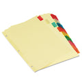 Universal Insertable Tab Index, 8-Tab, 11 x 8.5, Buff, Assorted Tabs, 6 Sets