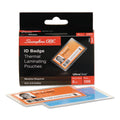 GBC UltraClear Thermal Laminating Pouches, 5 mil, 3.88" x 2.63", Gloss Clear, 100/Box