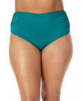 Anne Cole Signature ® Womens Hi Waist Shirred Bottom by Vanessa Jane