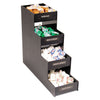 Vertiflex Narrow Condiment Organizer, 8 Compartments, 6 x 19 x 15.88, Black