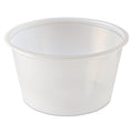 Fabri-Kal Portion Cups, 2 oz, Clear, 250 Sleeves, 10 Sleeves/Carton