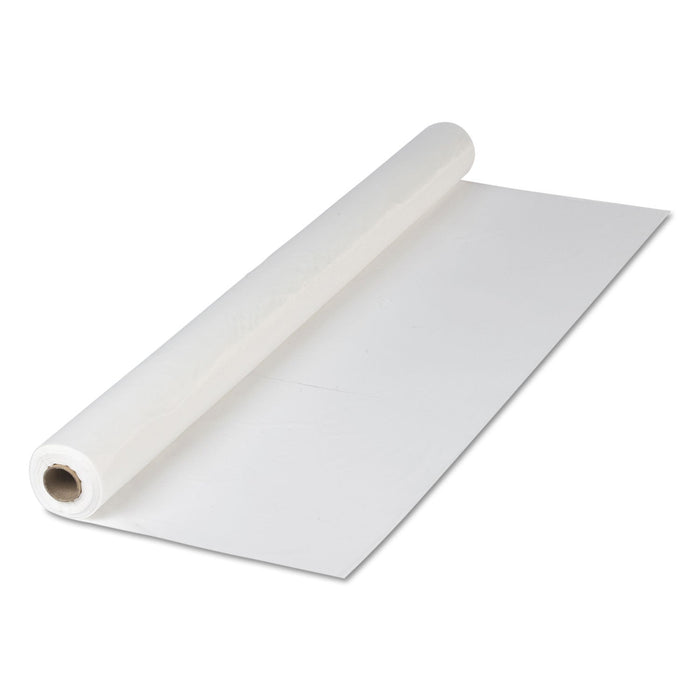Hoffmaster Plastic Roll Tablecover, 40" x 300 ft, White