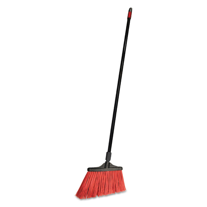 O-Cedar MaxiStrong Angle Broom, 56" Handle, Black, 6/Carton