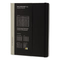 Moleskine Professional Notebook, Hardcover, 1 Subject, Narrow Rule, Black Cover, 9.75 x 7.5, 192 Sheets