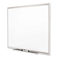 Quartet Classic Series Porcelain Magnetic Board, 72 x 48, White, Silver Aluminum Frame