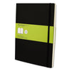Moleskine Classic Softcover Notebook, 1 Subject, Unruled, Black Cover, 10 x 7.5, 192 Sheets
