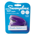 Swingline TOT Mini Stapler, 12-Sheet Capacity, Purple