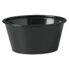 Dart Polystyrene Souffle Cups, 3.25 oz, Black, 250/Bag, 10 Bags/Carton