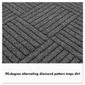 Guardian EcoGuard Diamond Floor Mat, Single Fan, 48 x 96, Charcoal