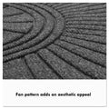 Guardian EcoGuard Diamond Floor Mat, Single Fan, 48 x 96, Charcoal