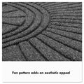 Guardian EcoGuard Diamond Floor Mat, Single Fan, 36 x 72, Charcoal
