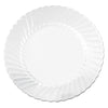 WNA Classicware Plates, Plastic, 10.25" dia, Clear, 12/Bag, 12 Bags/Carton