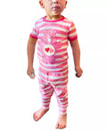 MJC International Girls Love-a-Lot Bear Stripe Pajama Toddler Set, Size 4T by Vanessa Jane