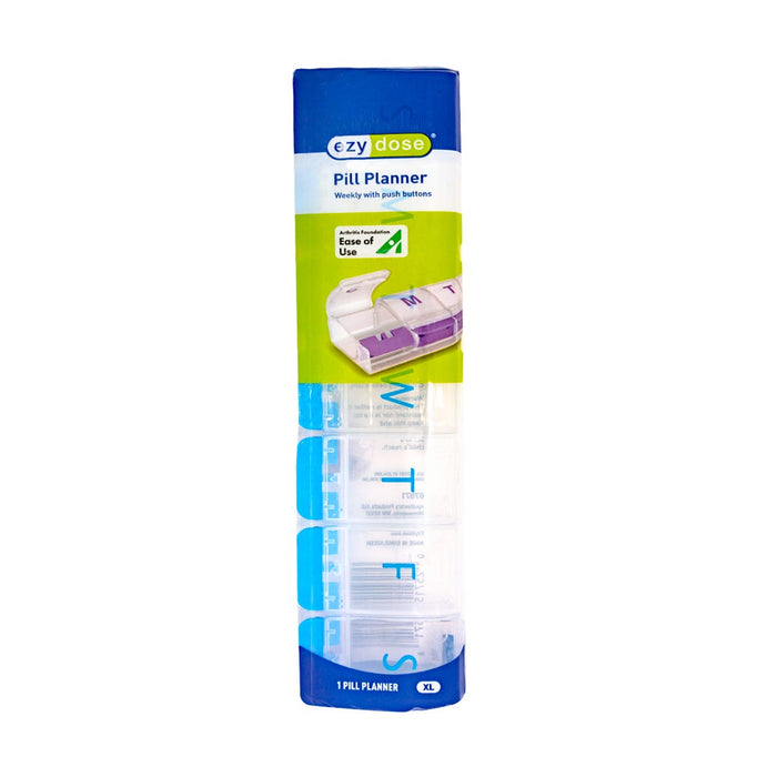 Ezy Dose Weekly Push Button Pill Planner XL 67571 by Pasteur Pharmacy