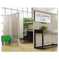 Quartet Prestige Cubicle Total Erase Whiteboard, 48 x 18, White Surface, Graphite Frame