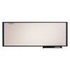 Quartet Prestige Cubicle Total Erase Whiteboard, 48 x 18, White Surface, Graphite Frame