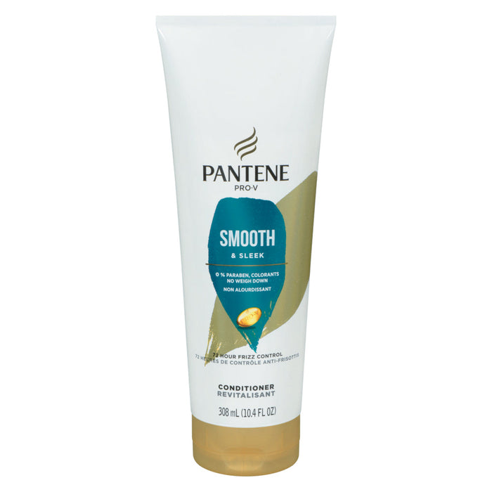 Pantene Smooth & Sleek 72 Hr Smoothness Conditioner 10.4 Fl Oz by Pasteur Pharmacy
