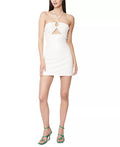 Bardot Womens Lexi Faux-Leather Mini Dress, Size 10 by Vanessa Jane