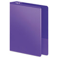 Wilson Jones Heavy-Duty D-Ring View Binder with Extra-Durable Hinge, 3 Rings, 1" Capacity, 11 x 8.5, Purple