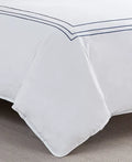 NAUTICA Alden White Embroidered 2-Piece Duvet Cover Set, Twin by Vanessa Jane