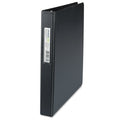 Universal Deluxe Non-View D-Ring Binder with Label Holder, 3 Rings, 1" Capacity, 11 x 8.5, Black