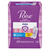 Poise Incontinence Pads, 20 Count, Moderate Absorbency, Regular Length For All-Day Freshness