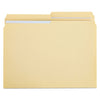Universal Double-Ply Top Tab Manila File Folders, 1/2-Cut Tabs: Assorted, Letter Size, 0.75" Expansion, Manila, 100/Box