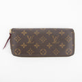 Louis Vuitton Monogram Canvas Clemence Wallet w/ Fuchsia Interior #2184 by Bolt Boutique