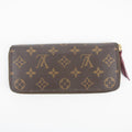 Louis Vuitton Monogram Canvas Clemence Wallet w/ Fuchsia Interior #2184 by Bolt Boutique