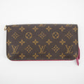 Louis Vuitton Monogram Canvas Clemence Wallet w/ Fuchsia Interior #2184 by Bolt Boutique